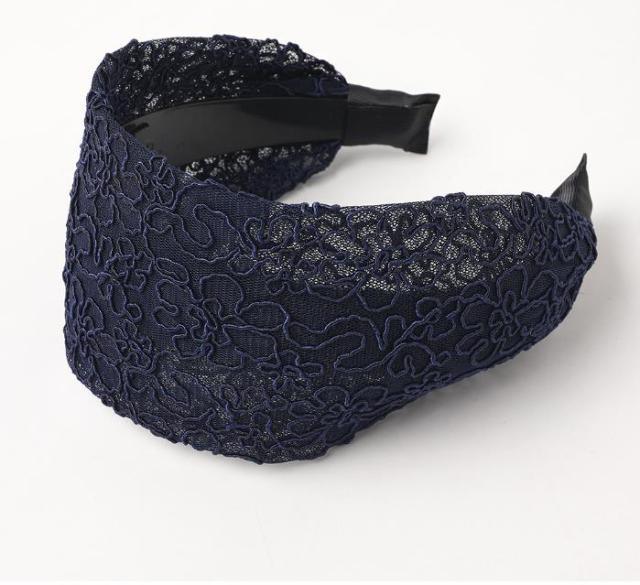 New Fashion Gradient Wide-sided Lace Simple Breathable Toothed Non-slip Headband for Women Girl Hair Accessories Headwear Gorgeous Hair Accessories For Women
