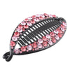 New Fashion Hair Clips Women Banana Barrettes Plastic Color Rhinestone Hair Claws Pins Clamps for Girls Ponytail Mohawk Bun Maker Accessories For Curly Hair Women