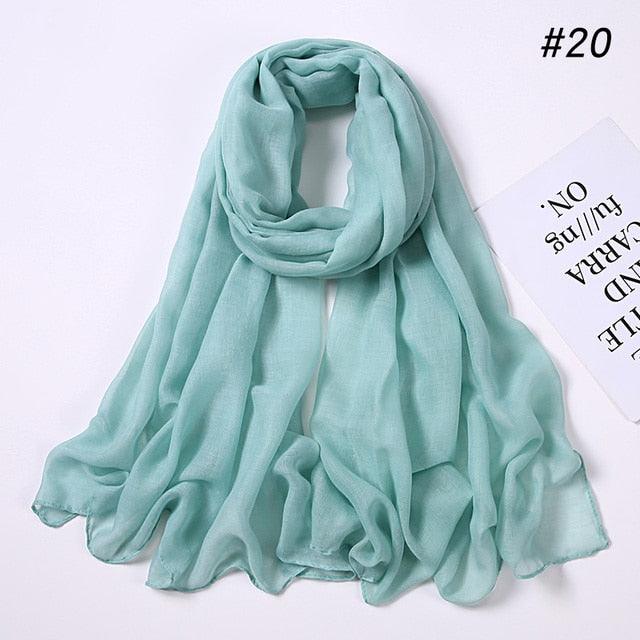 New Fashion Soft Cotton Elegant Viscose Scarf Ladies Scarf Shawls Lightweight Elegant Wraps  Muslim Hijab scarf scarves For Women