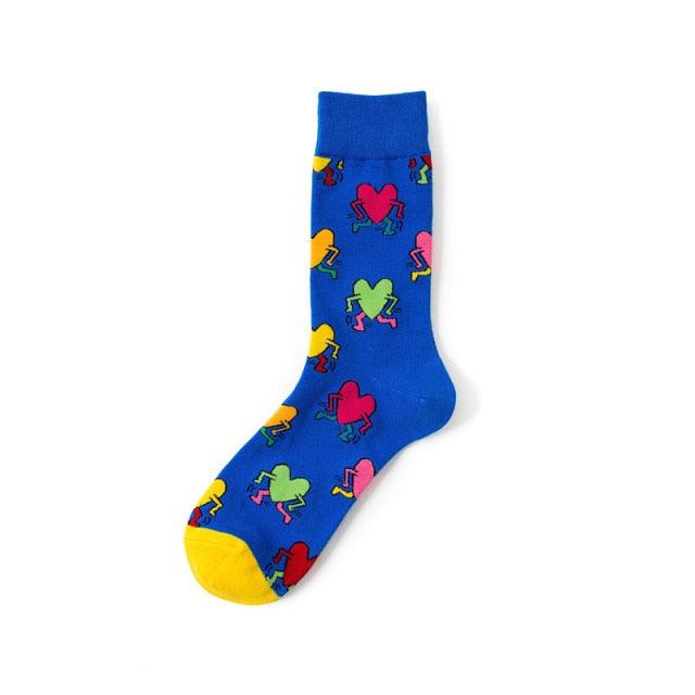 New Funny Women Fashion Harajuku Colorful Socks Cute Art Egg Series Personality Cotton Female socks Novelty Cotton Socks For Men And Women