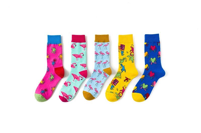 New Funny Women Fashion Harajuku Colorful Socks Cute Art Egg Series Personality Cotton Female socks Novelty Cotton Socks For Men And Women