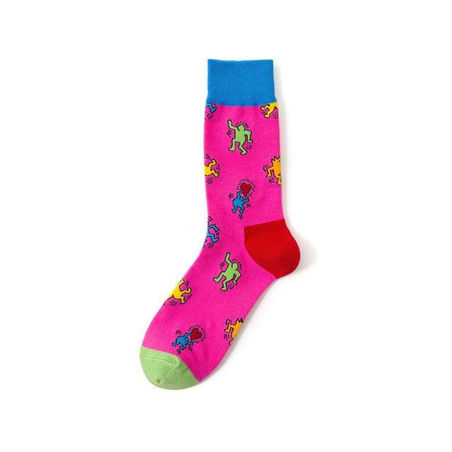 New Funny Women Fashion Harajuku Colorful Socks Cute Art Egg Series Personality Cotton Female socks Novelty Cotton Socks For Men And Women