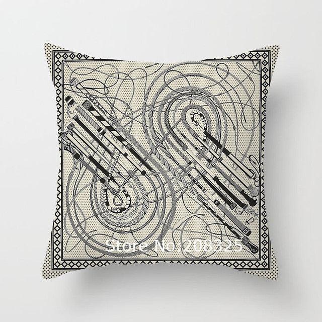 New Horse Cushion Cover Short Plus Luxury Horse Cotton Linen Decorative Pillowcase Cushion Decorative Pillows  Covers for Home Sofa Couch Car Bedrooms 45x45cm