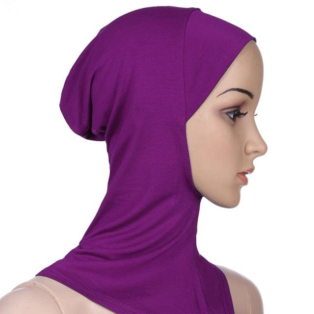 New Luxury Fashion Winter Soft Colorful Inner Hijab Cap Muslim Turban Hijab Caps Muslim Under Scarf  Women Lightweight Hijab Bonnet Muslim Women Elegant Scarf Turbans Head For Women Women's Hijabs Hijab Caps Hat For Women