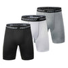 New Male Fitness Quick-Drying Tight Shorts Elastic Compression Leggings Training Pants Men Running Shorts Comfort Black Gray Mens Running Compression Pants Workout Cool Quick Dry Sports Shorts for Running Athletic Underwear