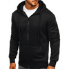New Mens Casual Hoodies Sweatshirts Male Hooded Long Sleeve Solid Hoodie Pullover Sweater Sports Sweatshirt Hoodie for Men Black Green Solid Color Hooded Outerwear Tops