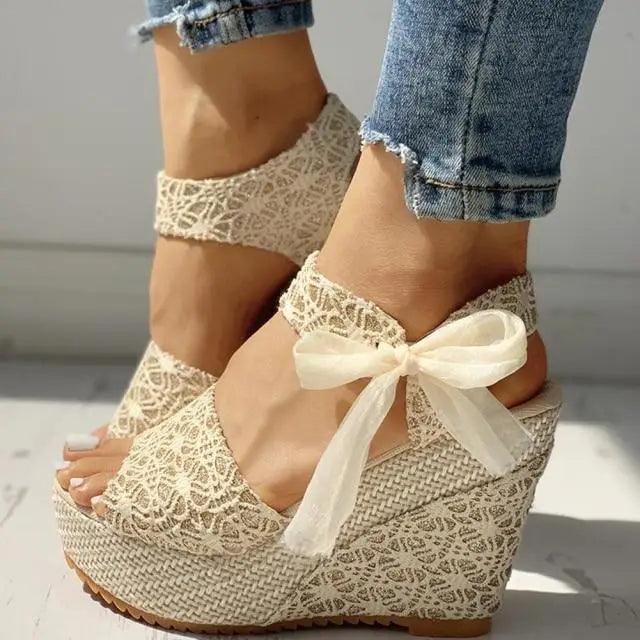 New Modern Women Wood High Heels Sandals Elegant Stylish Design Summer Womens Shoes