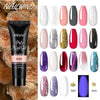 New Poly Nail Polish Gel Extension Glitter Gel Nails Manicure Design UV Reflective Diamond Shine