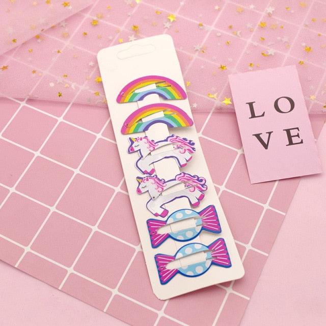 New Printed Cute Cartoon Fruit BB Clips Hairpins Girls Hair Accessories Children Headwear Baby Hair Clips Headdress Gorgeous Hair Accessories For Girls