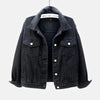 New Stunning Women's Plus Size Denim Jacket Spring Autumn Short Coat Pink Jean Jackets Casual Tops Purple Yellow White Loose Outerwear