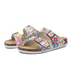 New Summer Beach Slippers Casual Double Buckle Non-slip Clogs Slides Women Slip On Flip Flop Women's Comfort Slides Double Buckle Adjustable EVA Flat Sandals