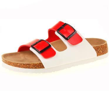 New Summer Beach Slippers Casual Double Buckle Non-slip Clogs Slides Women Slip On Flip Flop Women's Comfort Slides Double Buckle Adjustable EVA Flat Sandals