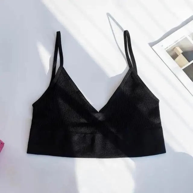 New Trendy Open Back Bra Seamless Brassiere, Comfortable Top Women Wire free Low Back Underwear No Pad Unlined Backless Bra