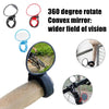 New Universal Bicycle Mirror Handlebar Rearview Mirror Rotate Wide-Angle Road Bike Cycling Accessories Rotatable Rear View Mirrors Handlebar Mounted Glass Mirror Universal Rearview Mirror For Mountain Bike And Road Bike
