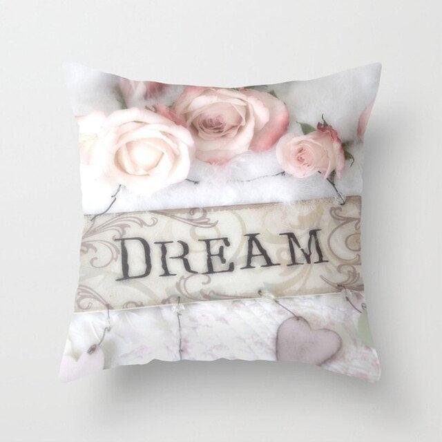 New Velvet Cushion Cover Pillowcase Colorful Flower Cushion Sunflower Rose Mediterranean Pillow Case Decor Sofa Throw Pillows Room 45x45CM