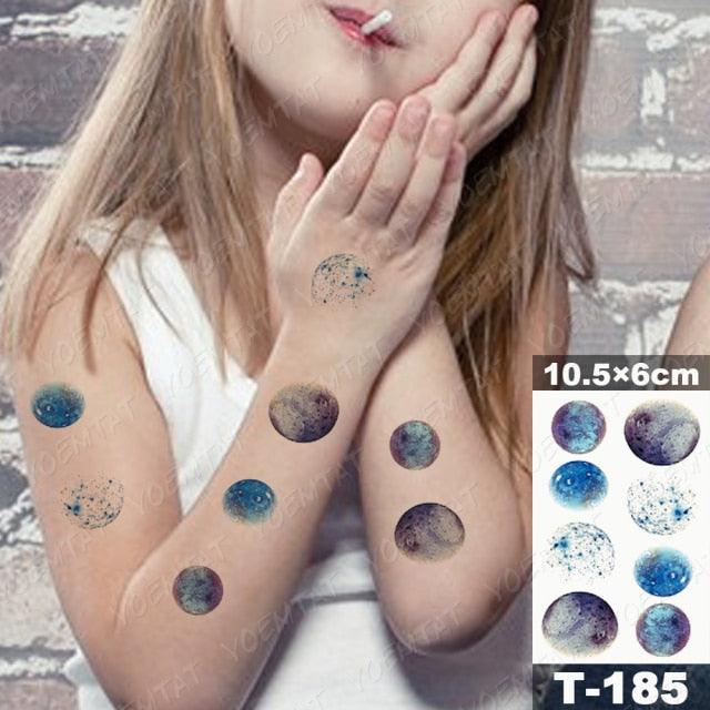 New Waterproof Temporary Tattoo Sticker Deer Animal Flash Tatoo Black Line Body Art Small Decorative Design For Womens Boys