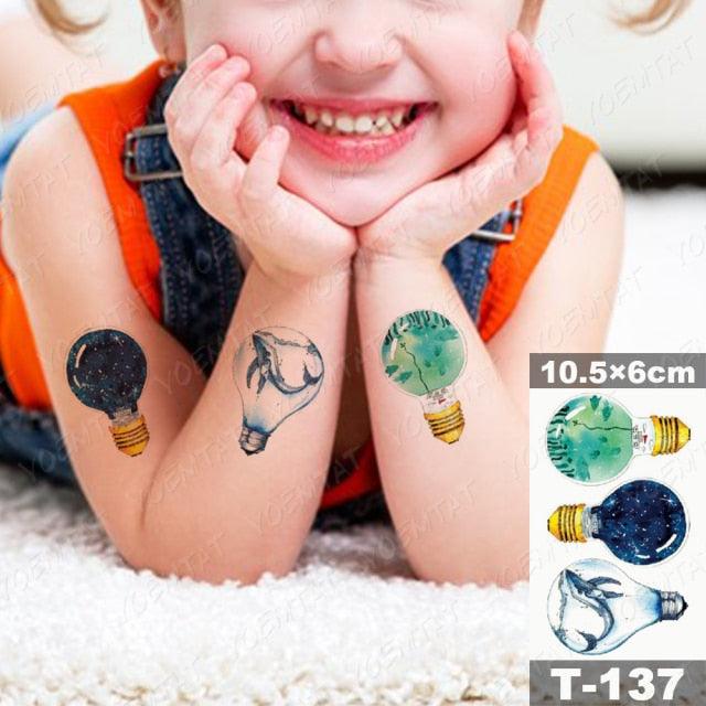 New Waterproof Temporary Tattoo Sticker Deer Animal Flash Tatoo Black Line Body Art Small Decorative Design For Womens Boys