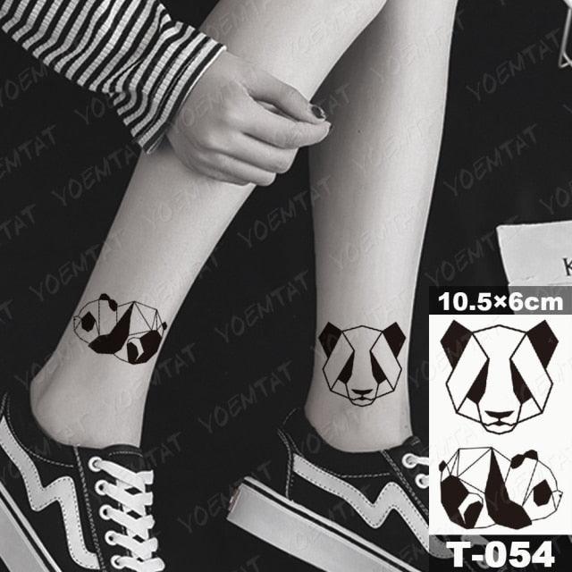 New Waterproof Temporary Tattoo Sticker Deer Animal Flash Tatoo Black Line Body Art Small Decorative Design For Womens Boys