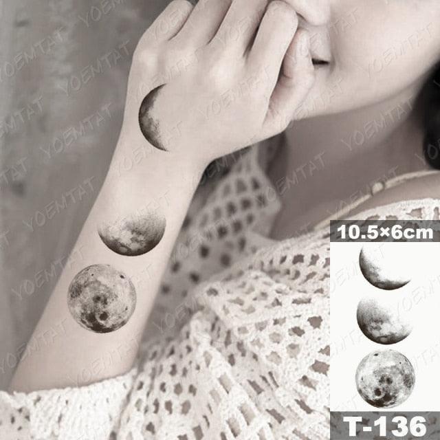 New Waterproof Temporary Tattoo Sticker Deer Animal Flash Tatoo Black Line Body Art Small Decorative Design For Womens Boys