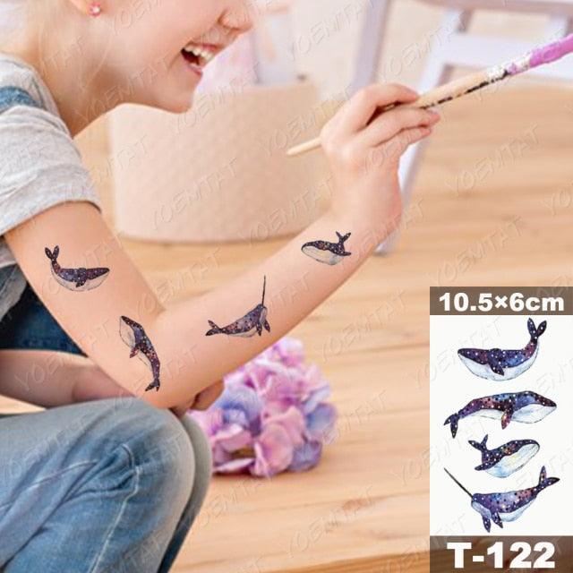 New Waterproof Temporary Tattoo Sticker Deer Animal Flash Tatoo Black Line Body Art Small Decorative Design For Womens Boys