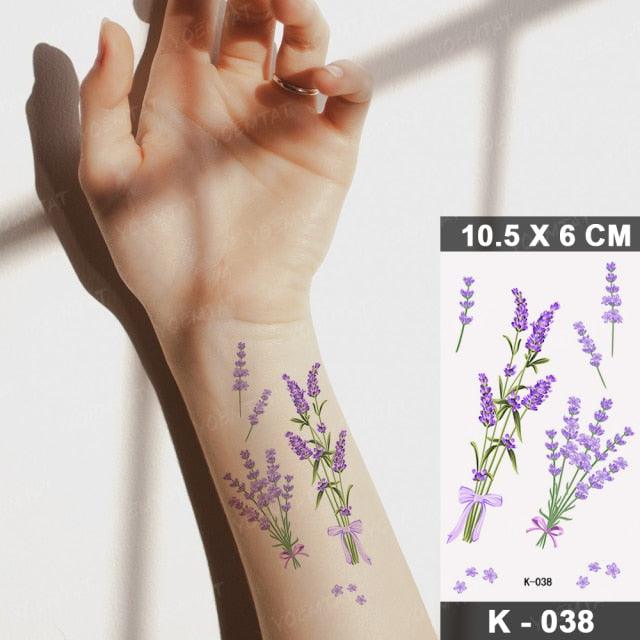 New Waterproof Temporary Tattoo Sticker Deer Animal Flash Tatoo Black Line Body Art Small Decorative Design For Womens Boys