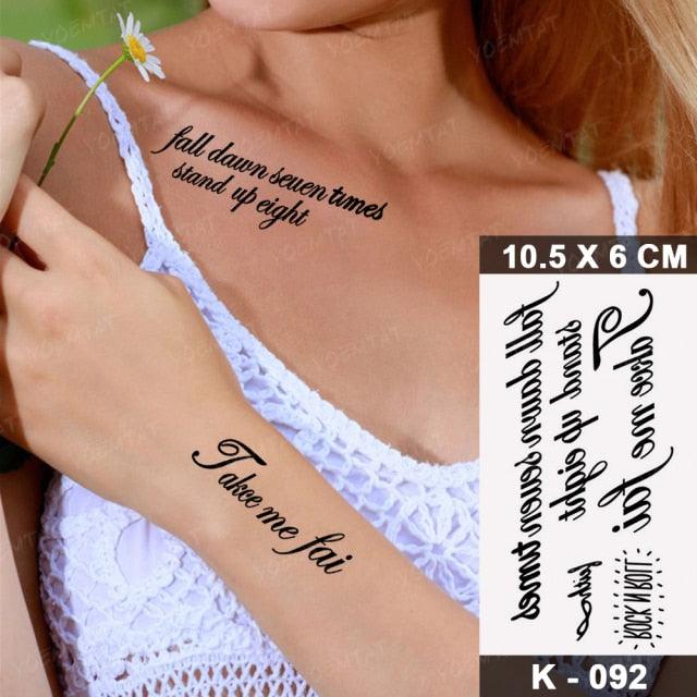 New Waterproof Temporary Tattoo Sticker Deer Animal Flash Tatoo Black Line Body Art Small Decorative Design For Womens Boys