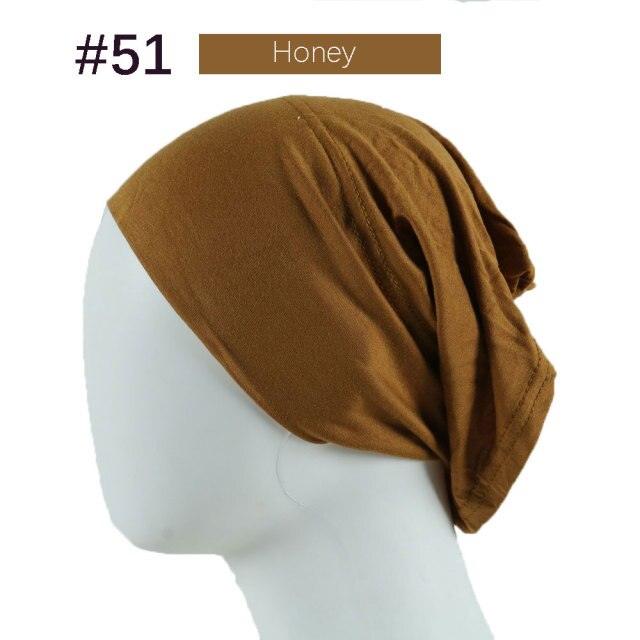 New Winter Autumn Soft Solid Color Inner Hijab  Cap Lightweight Muslim Turban Elegant Hijab Caps Hat Islam Under Scarf  Undercap Bonnet Color Soft Jersey Stretch Hijab's Tube Cap Hat Hijab Bonnet Muslim Women Scarf Turbans Head For Women