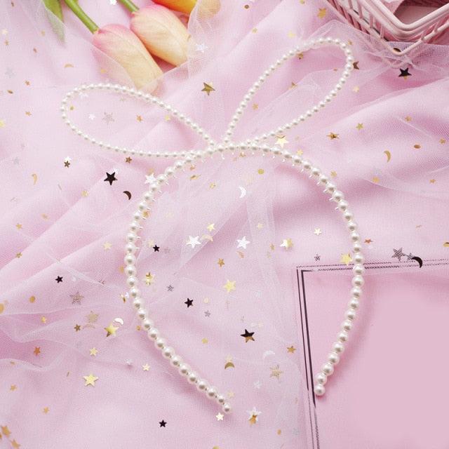 New Women Elegant Full Pearls Simple Hairbands Sweet Headband Hair Hoops Holder Ornament Head Band Lady Fashion Hair Accessories