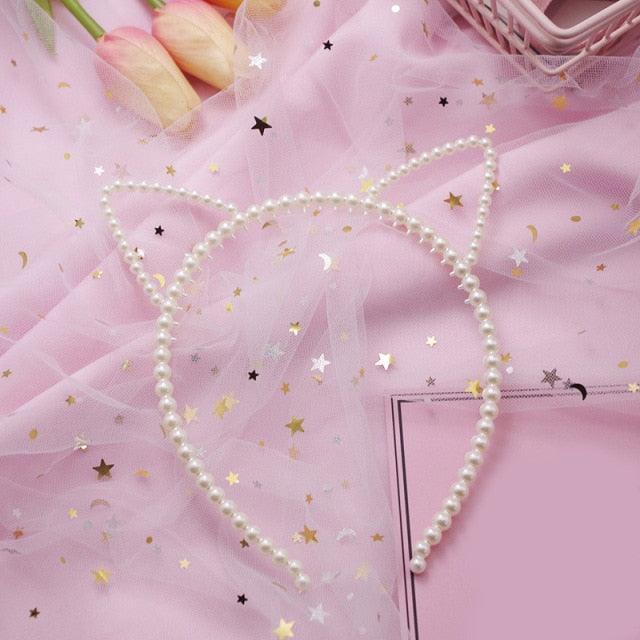 New Women Elegant Full Pearls Simple Hairbands Sweet Headband Hair Hoops Holder Ornament Head Band Lady Fashion Hair Accessories