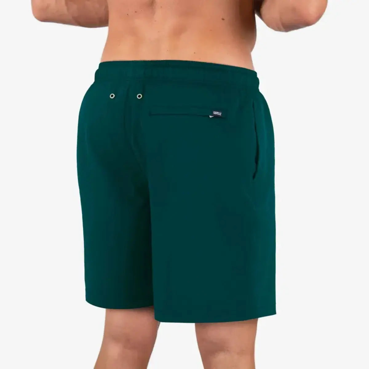 Men’s Premium Compression-Lined Hybrid Shorts – Night Green