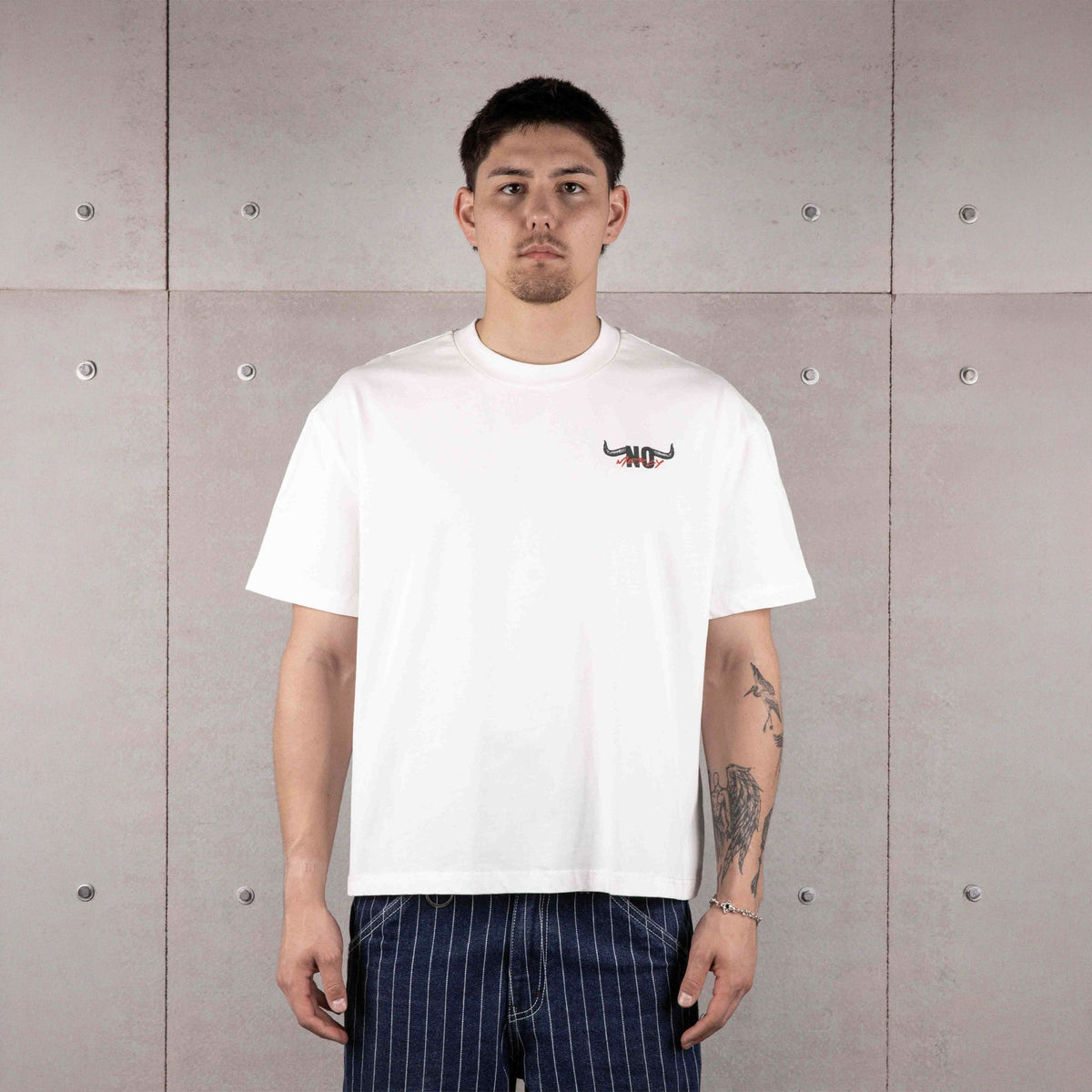 Commons No Mercy Get Trampled Tee Vintage White