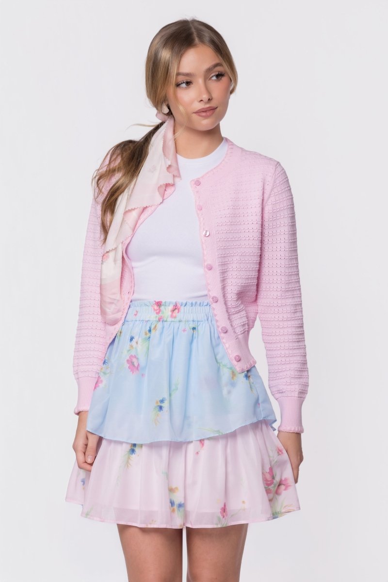 Nora Skirt 20" (Blue Pink)