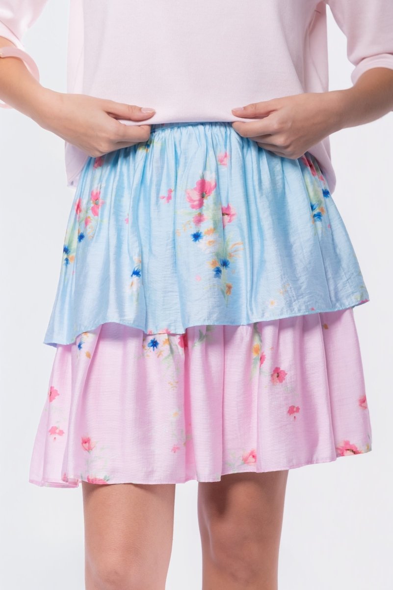 Nora Skirt 20" (Blue Pink)