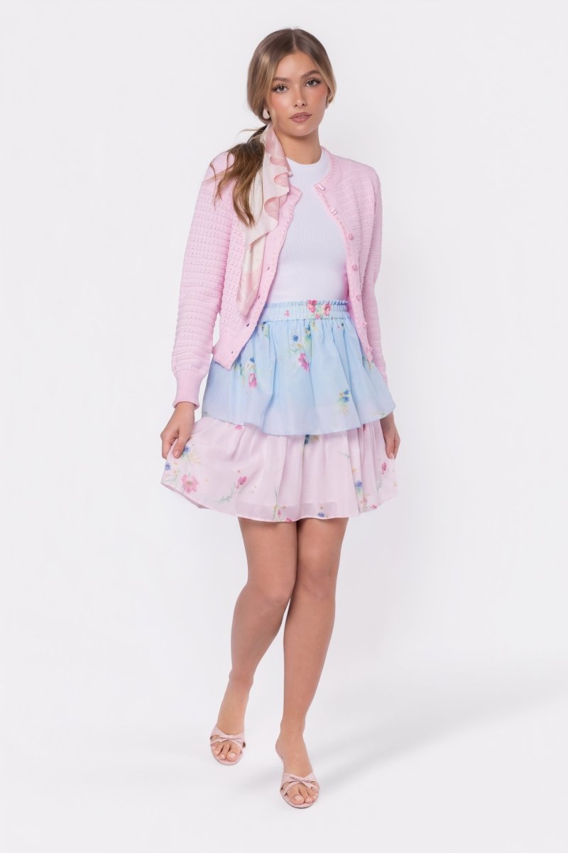 Nora Skirt 20" (Blue Pink)