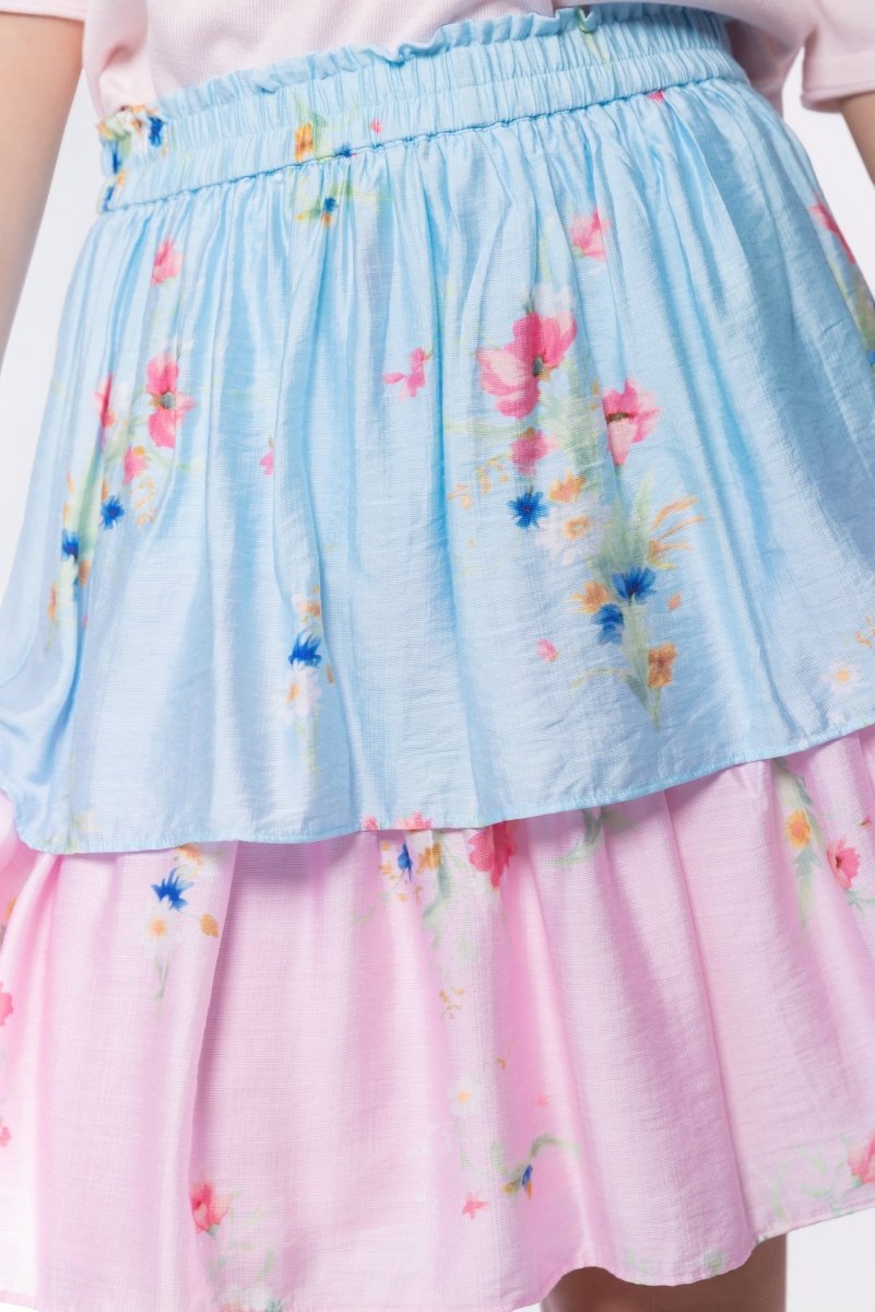 Nora Skirt 20" (Blue Pink)