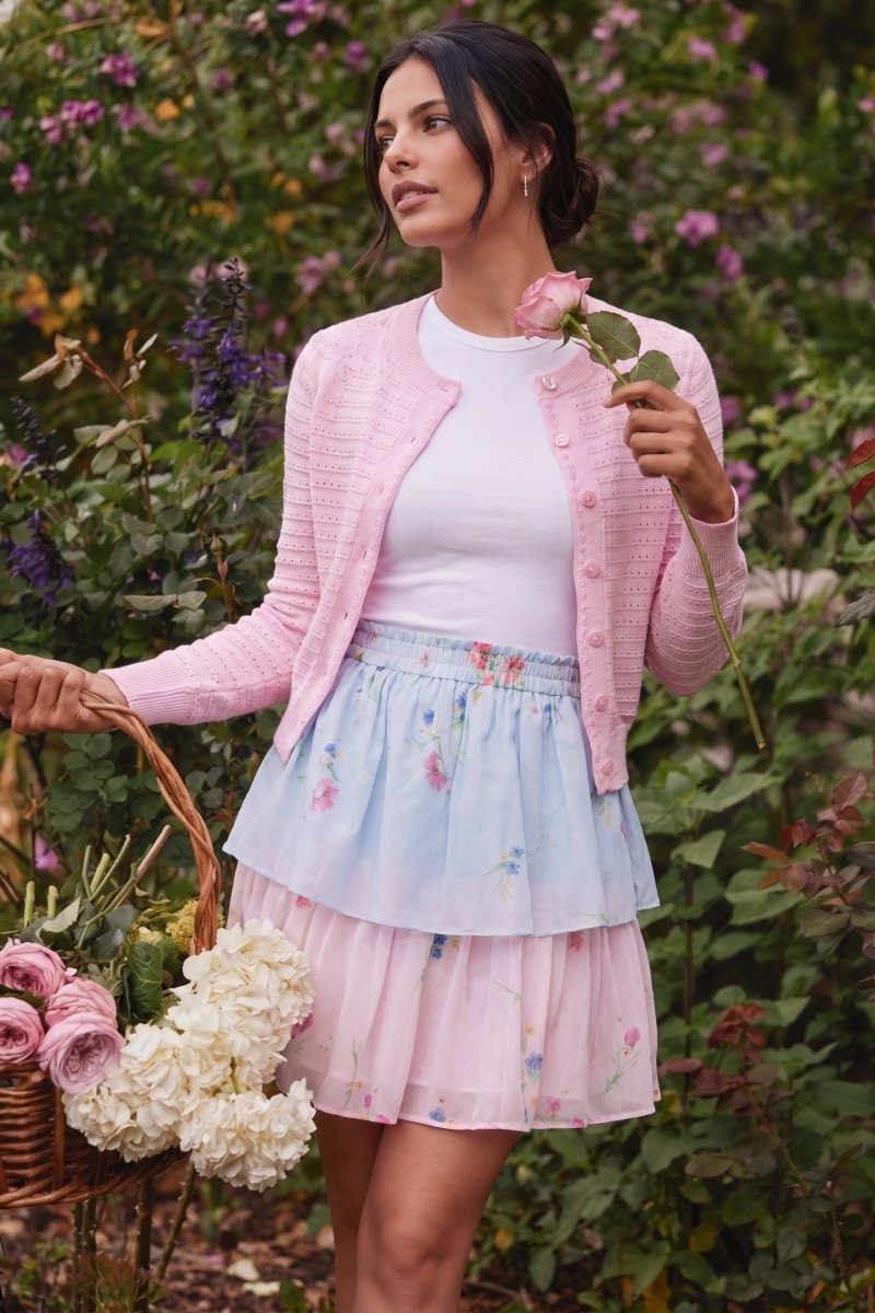 Nora Skirt 20" (Blue Pink)