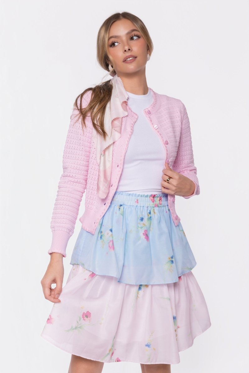 Nora Skirt 23" (Blue Pink)
