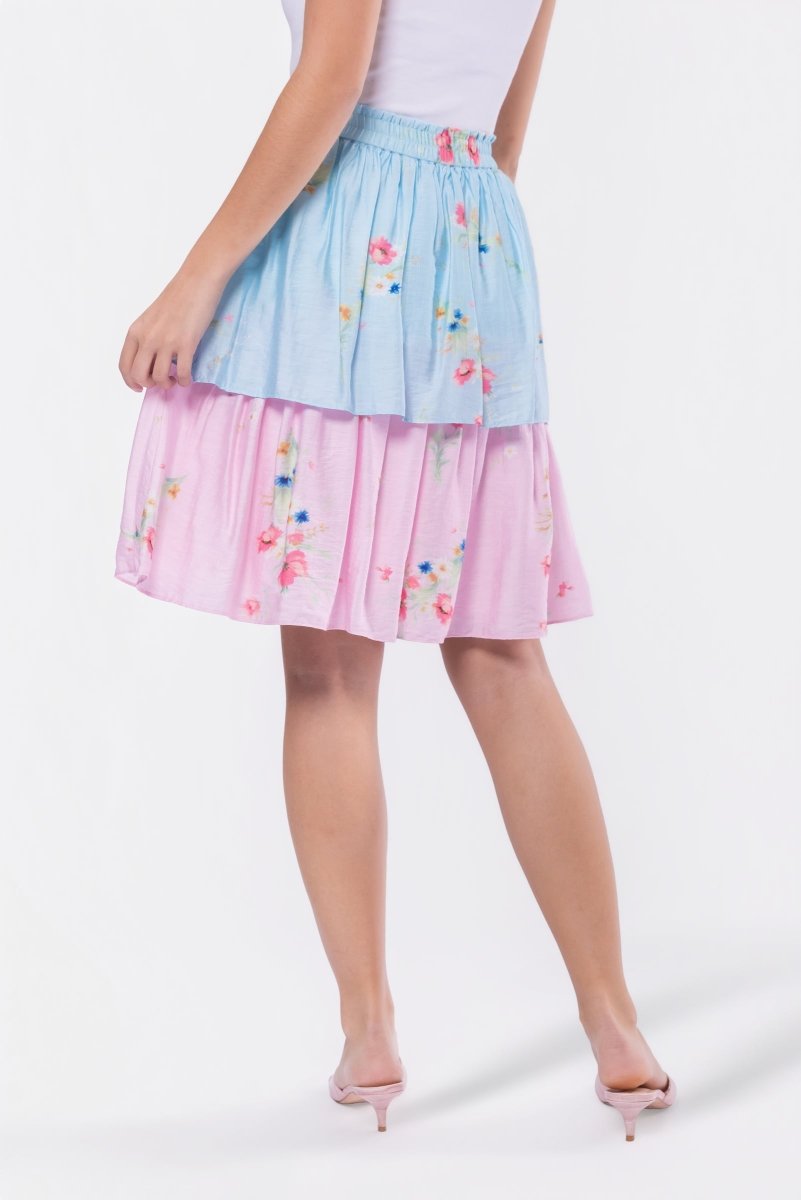Nora Skirt 23" (Blue Pink)