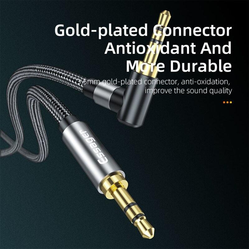 Nylon Braided 3.5mm AUX Cable Audio Jack For Speaker Headphones Car