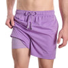 Men’s Premium Compression-Lined Hybrid Shorts – Orchid Bay