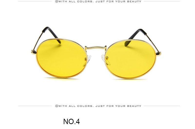 Oval Sunglasses Vintage Retro Sunglasses Designer Glasses for Women Men Oval Shape Sunglasses For Women/Men  Popular Luxury Round Shape  Sunglasses