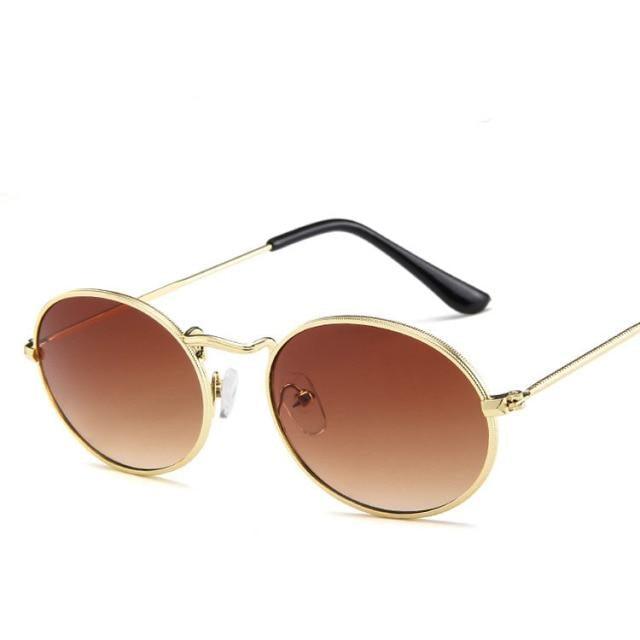 Oval Sunglasses Vintage Retro Sunglasses Designer Glasses for Women Men Oval Shape Sunglasses For Women/Men  Popular Luxury Round Shape  Sunglasses