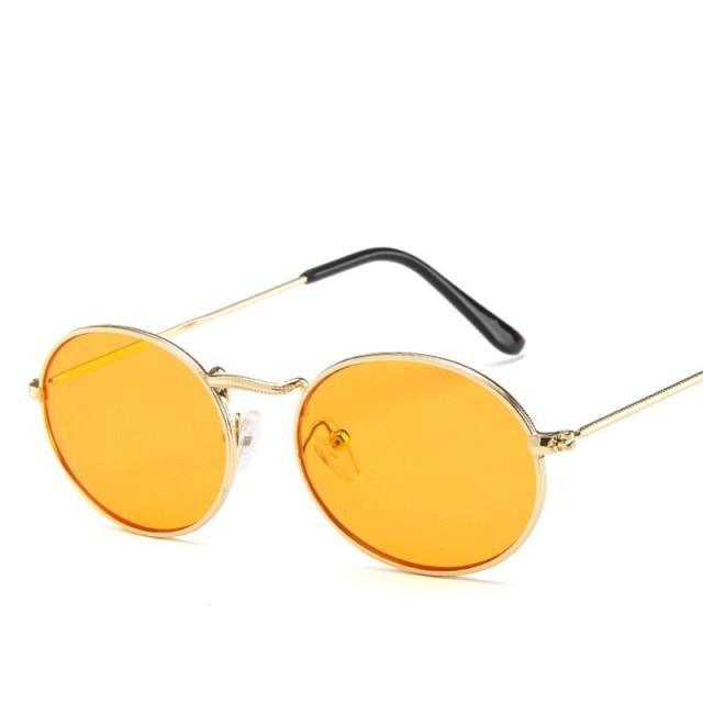 Oval Sunglasses Vintage Retro Sunglasses Designer Glasses for Women Men Oval Shape Sunglasses For Women/Men  Popular Luxury Round Shape  Sunglasses
