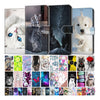 Painted Leather Flip Phone Case For Xiaomi Redmi 8 9 9A 9C 9T Redmi 10 Lion Cat Butterfly Wallet Card Holder Stand Book Cover Colorful PU Leather Wallet Flip Cover Shockproof Card Slots Holder Side Pocket Magnetic Closure Stylish Case