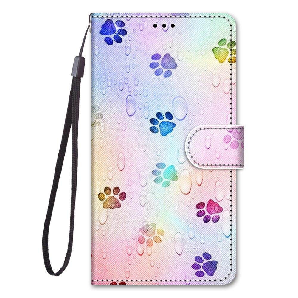 Painted Leather Flip Phone Case For Xiaomi Redmi 8 9 9A 9C 9T Redmi 10 Lion Cat Butterfly Wallet Card Holder Stand Book Cover Colorful PU Leather Wallet Flip Cover Shockproof Card Slots Holder Side Pocket Magnetic Closure Stylish Case