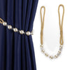 Pearl Curtain Tieback Bling Pearl Bandage Accessories Curtains Holder Buckle Tie Rope Home Decorative Curtain Tieback Decorative Drapery Holdbacks Rope Holder For Home Office 53cm