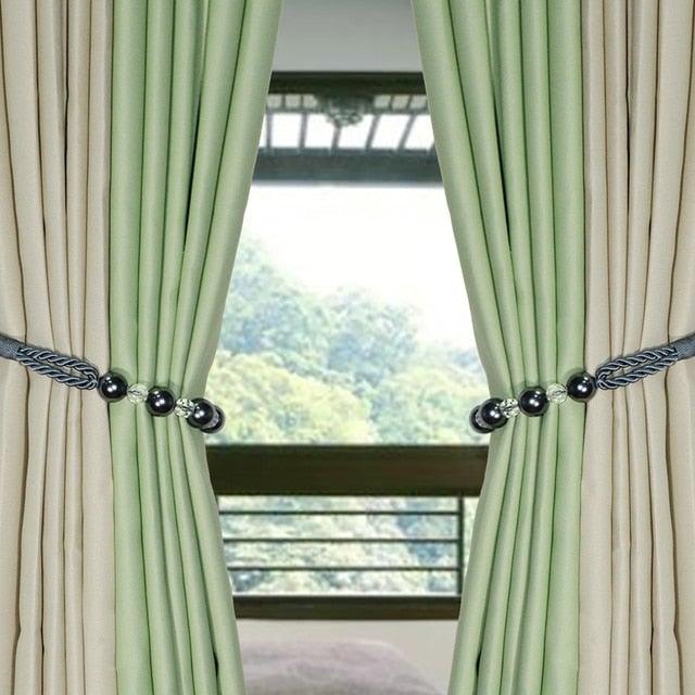 Pearl Curtain Tieback Bling Pearl Bandage Accessories Curtains Holder Buckle Tie Rope Home Decorative Curtain Tieback Decorative Drapery Holdbacks Rope Holder For Home Office 53cm