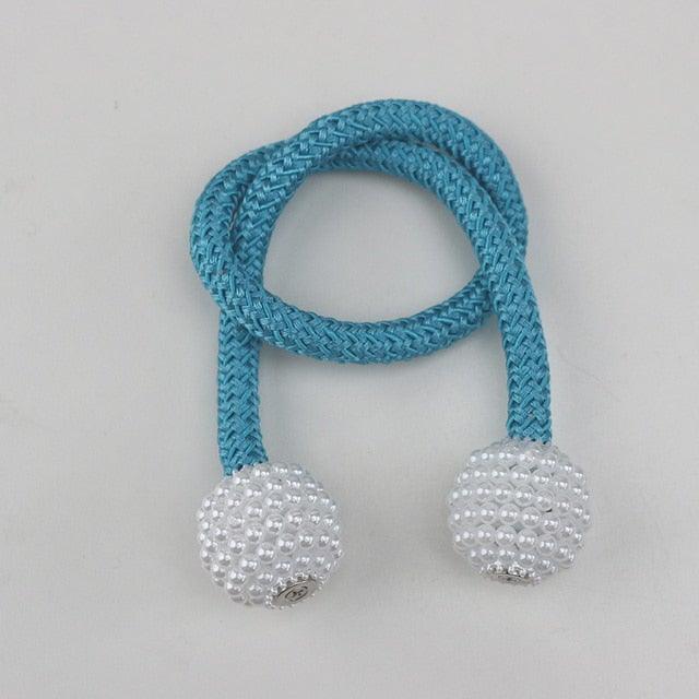 Pearl Magnetic Curtain Clip Curtain Holder Tieback Buckle Clips Hanging Ball Buckle Tie Back Curtain Accessories Home Decor  Decorative Curtain Holdbacks Crystal Tie Backs For Curtains Curtain Holders For Window Draperies