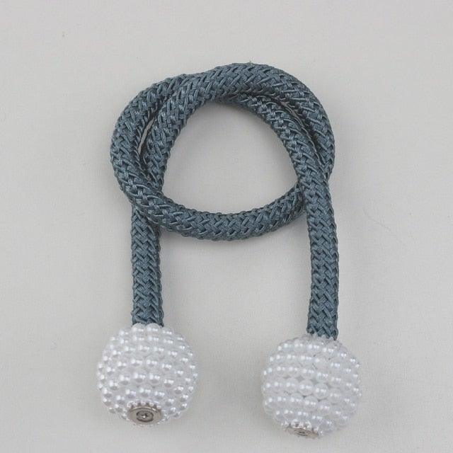 Pearl Magnetic Curtain Clip Curtain Holder Tieback Buckle Clips Hanging Ball Buckle Tie Back Curtain Accessories Home Decor  Decorative Curtain Holdbacks Crystal Tie Backs For Curtains Curtain Holders For Window Draperies