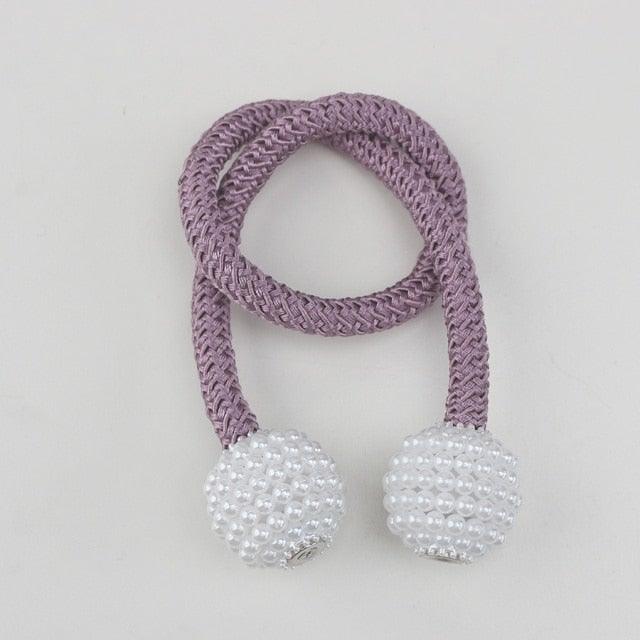 Pearl Magnetic Curtain Clip Curtain Holder Tieback Buckle Clips Hanging Ball Buckle Tie Back Curtain Accessories Home Decor  Decorative Curtain Holdbacks Crystal Tie Backs For Curtains Curtain Holders For Window Draperies